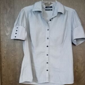 Apt. 9 Light Gray Casual Button-Down Shirt